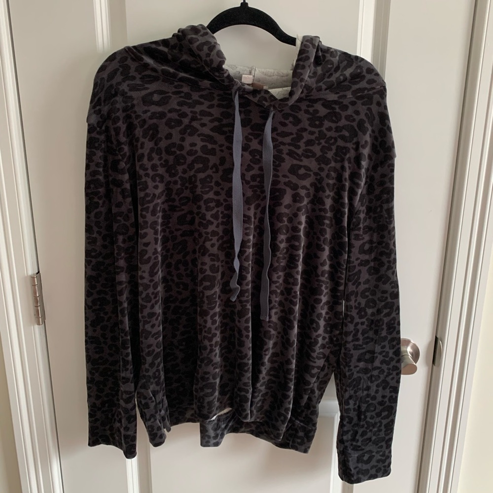 Leopard print hoodie